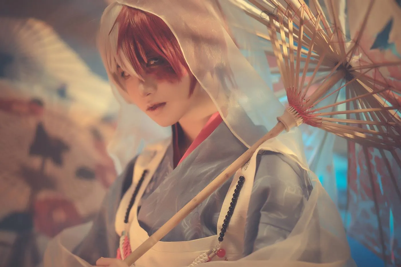 渊秧 – NO.12 我的英雄学院 轰焦冻-花祭和服cos [10P]插图8